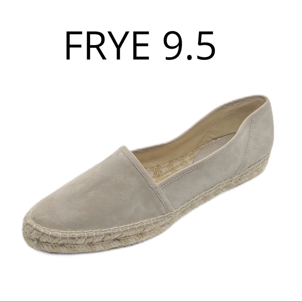 🎈FRYE suede neutral tan espadrilles 9.5